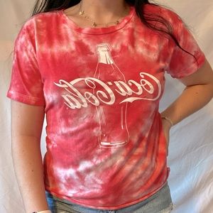🥤Red Tye Dye Coca Cola Tee Shirt🥤